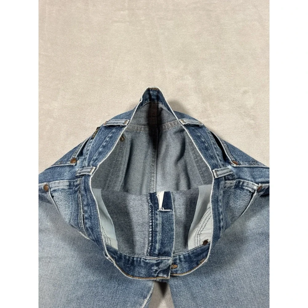 Vintage Wrangler 13mwz Jeans Size 32x34 Faded Distressed MADE IN USA